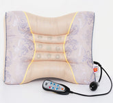 Heated inflatable pillow